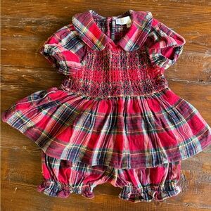 Ivy City Co Red Plaid Dress